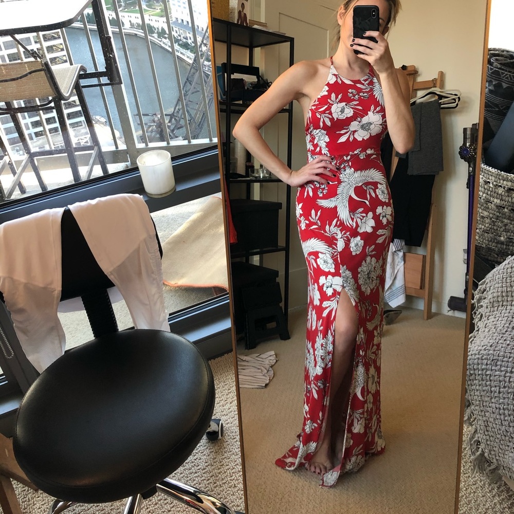 Tropical print dress Tags: Lulu’s Vici ViciDolls